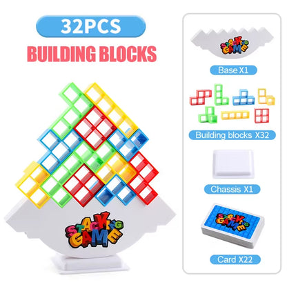 Balance Stacking Board Games Buliding Blocks Adults Kids Tower Block Bricks Toys for Boys Girls Puzzle Toy Family Parties Games