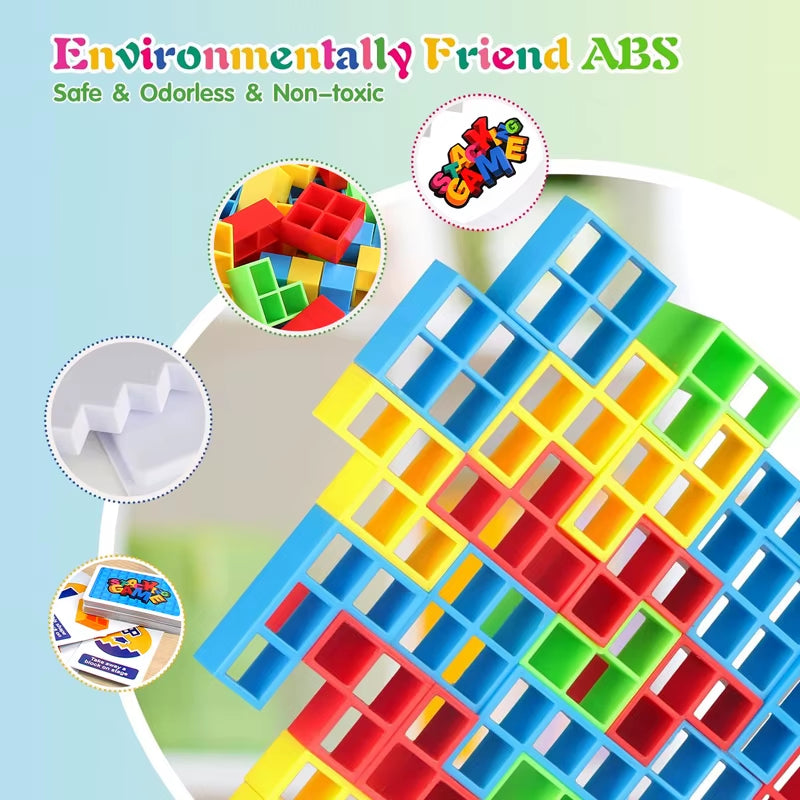 Balance Stacking Board Games Buliding Blocks Adults Kids Tower Block Bricks Toys for Boys Girls Puzzle Toy Family Parties Games