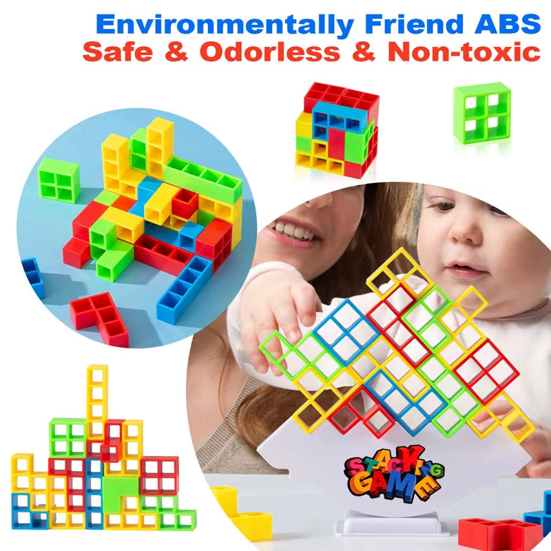Balance Stacking Board Games Buliding Blocks Adults Kids Tower Block Bricks Toys for Boys Girls Puzzle Toy Family Parties Games