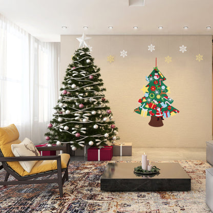 Felt Christmas tree play set details