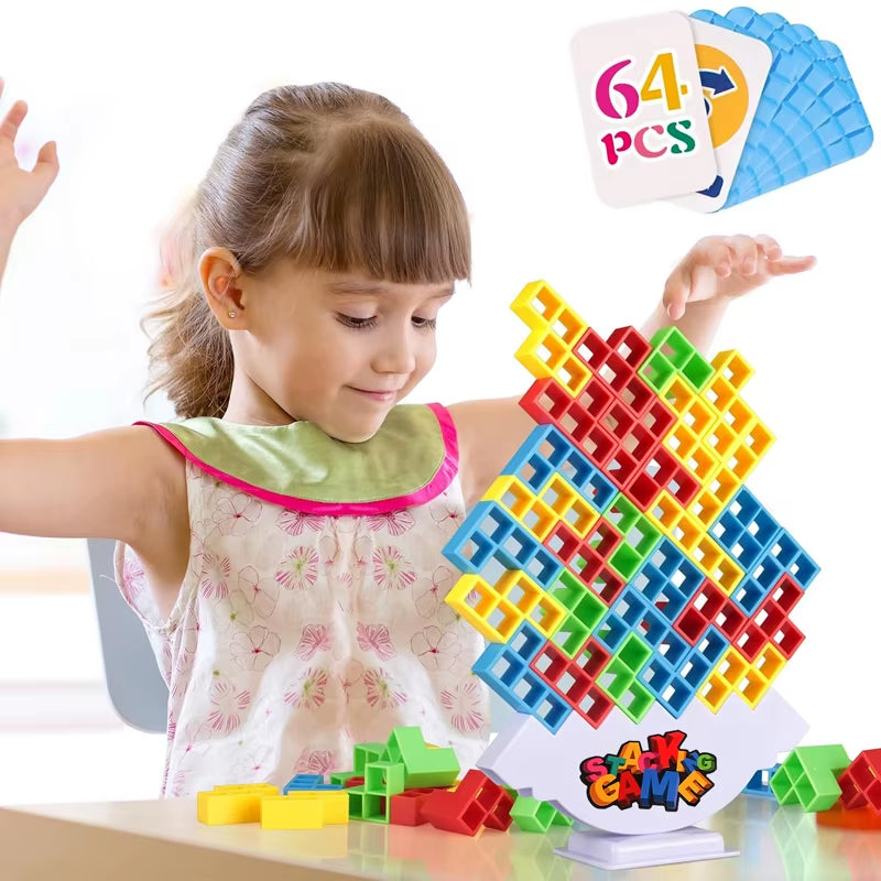 Balance Stacking Board Games Buliding Blocks Adults Kids Tower Block Bricks Toys for Boys Girls Puzzle Toy Family Parties Games