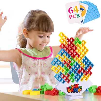 Balance Stacking Board Games Buliding Blocks Adults Kids Tower Block Bricks Toys for Boys Girls Puzzle Toy Family Parties Games